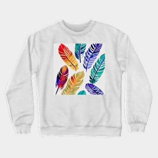 Feathers watercolor Crewneck Sweatshirt